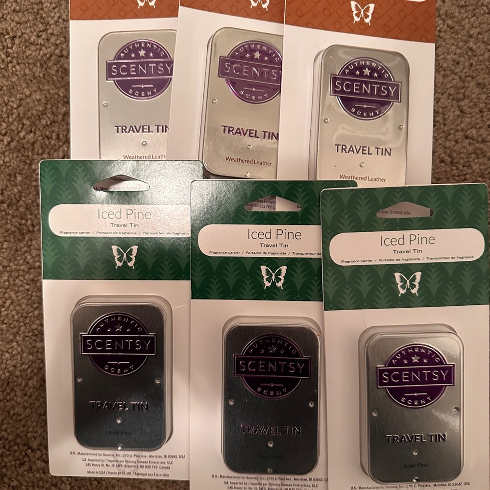 Brand New Scentsy Travel Tins